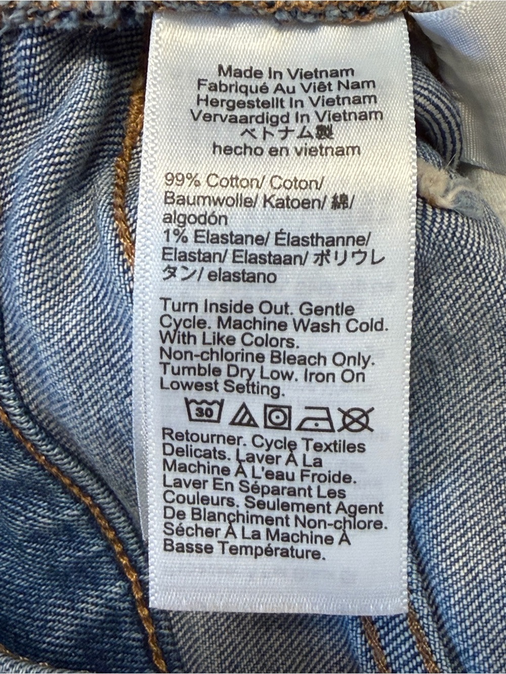 J.Crew Classic Timeless Denim Mini Skirt Medium Blue Wash - Size 8 - Picture 6 of 9